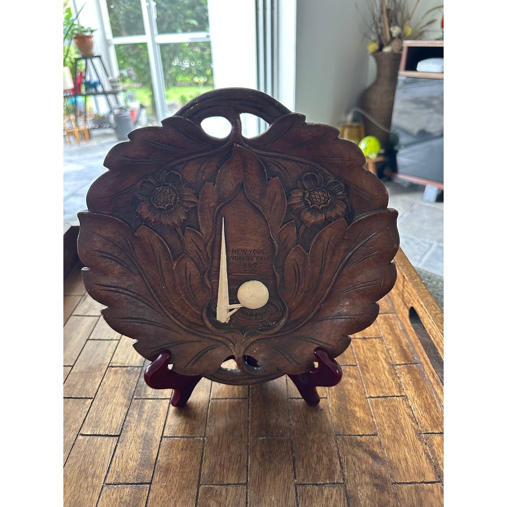 Vintage 1939 New York Worlds Fair SyrocoWood Decorative Plate Souvenir 8 InchEUC